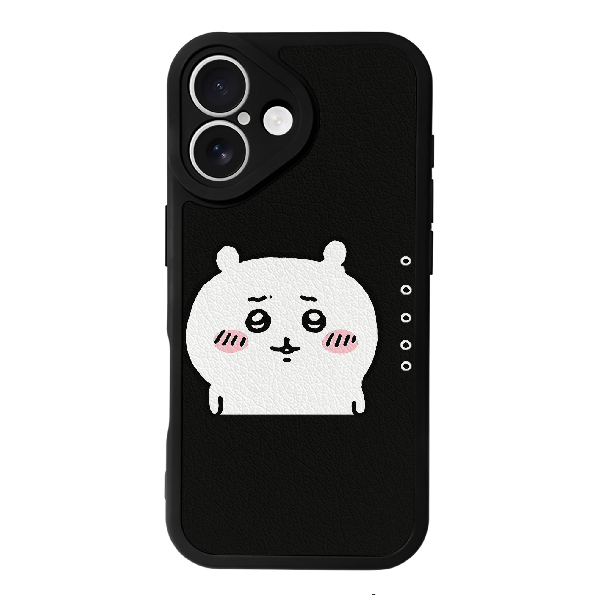 （画像用） ちいかわ ちいかわ Chii-kawa chiikawa 【iPhone 16シリーズ対応】シリコンスマホケース（レザー調） 材質：シリコン